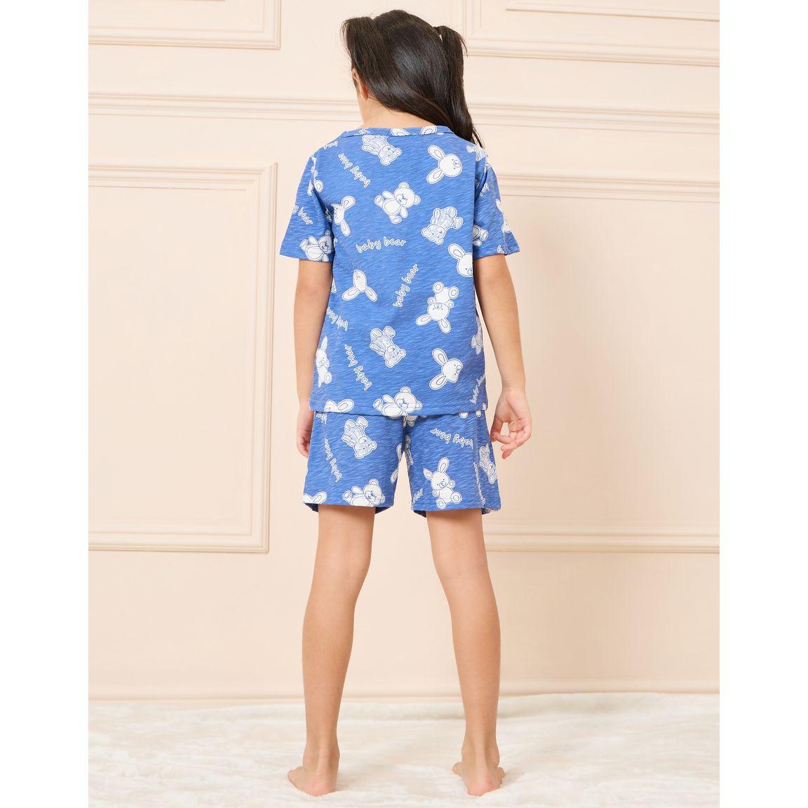 مجموعة من تيشيرت مع شورت-girls-clothing-nightwear-image-5