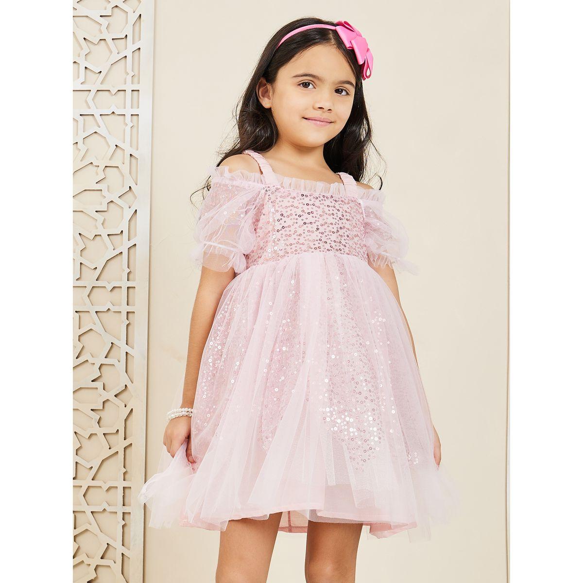 فستان سكاتر مزين بالترتر مع اكتاف مكشوفة-girls-clothing-dressesandjumpsuits-image-2