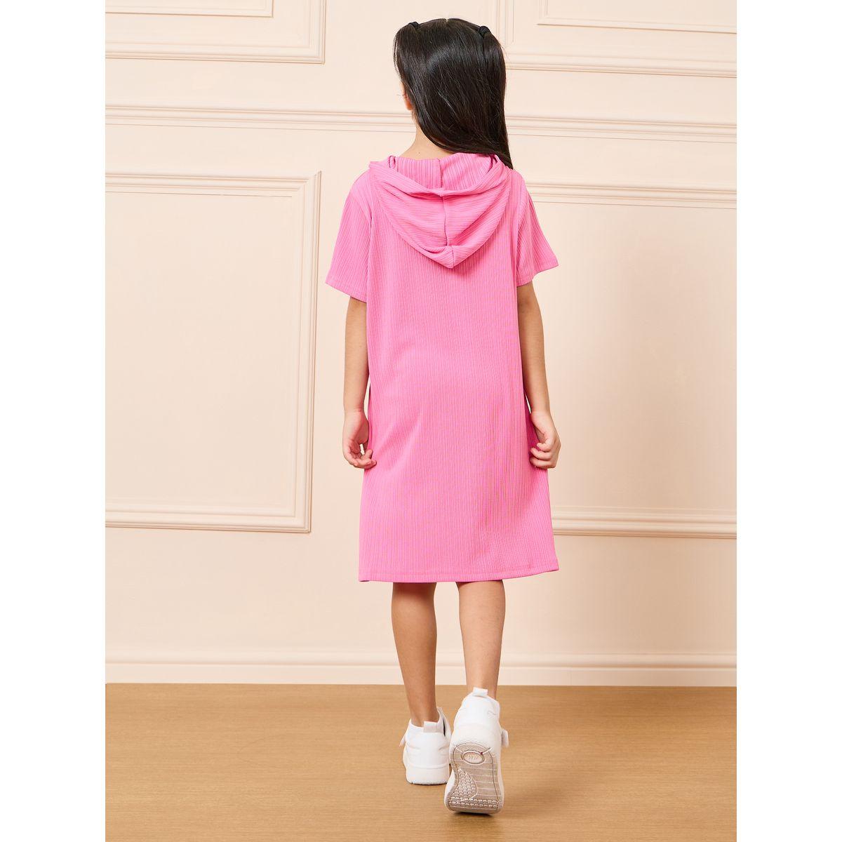 Styli Front Pocket Detail Hooded Knit Dress-girls-clothing-dressesandjumpsuits-image-4