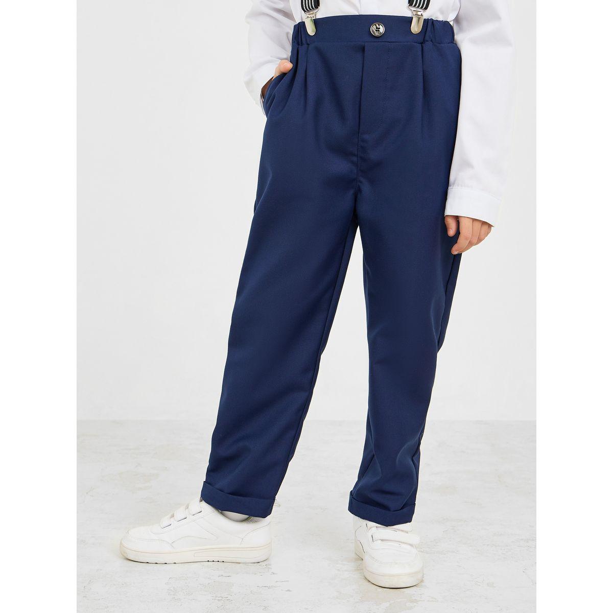طقم من 4 - بنطال وقميص مع حمالة ساسبيندر وفيونكة-boys-clothing-setsandcoords-image-4