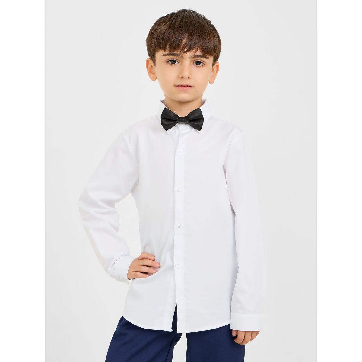 Styli Pack of 4 - Solid Shirt Striped Suspender Satin Bow Tie and Pant-boys-clothing-setsandcoords-image-6
