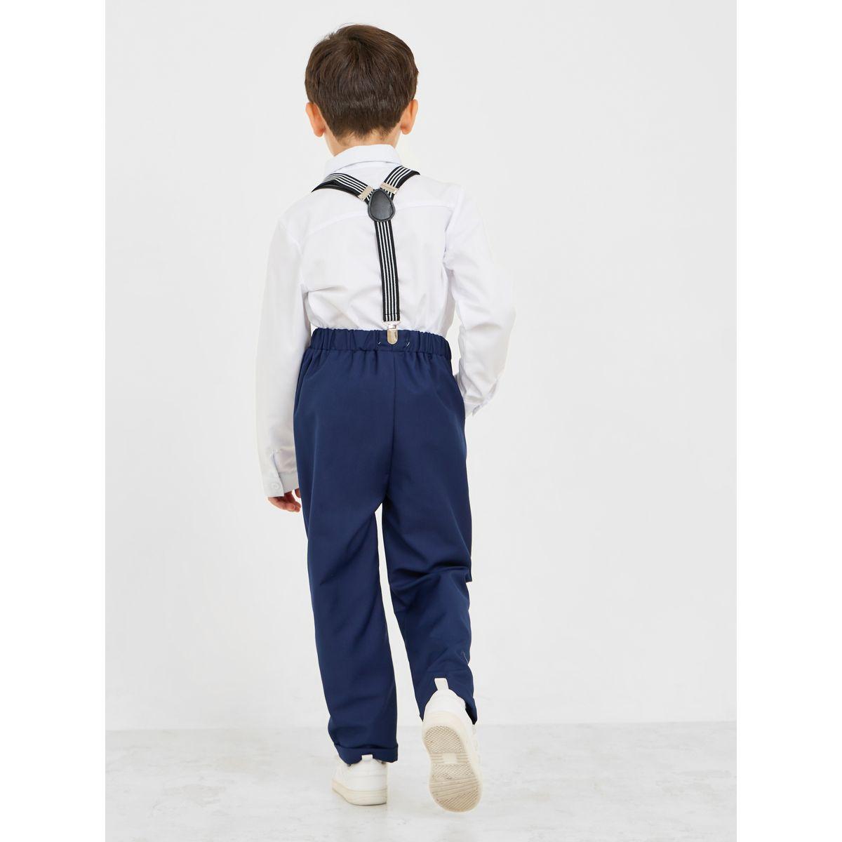 طقم من 4 - بنطال وقميص مع حمالة ساسبيندر وفيونكة-boys-clothing-setsandcoords-image-7