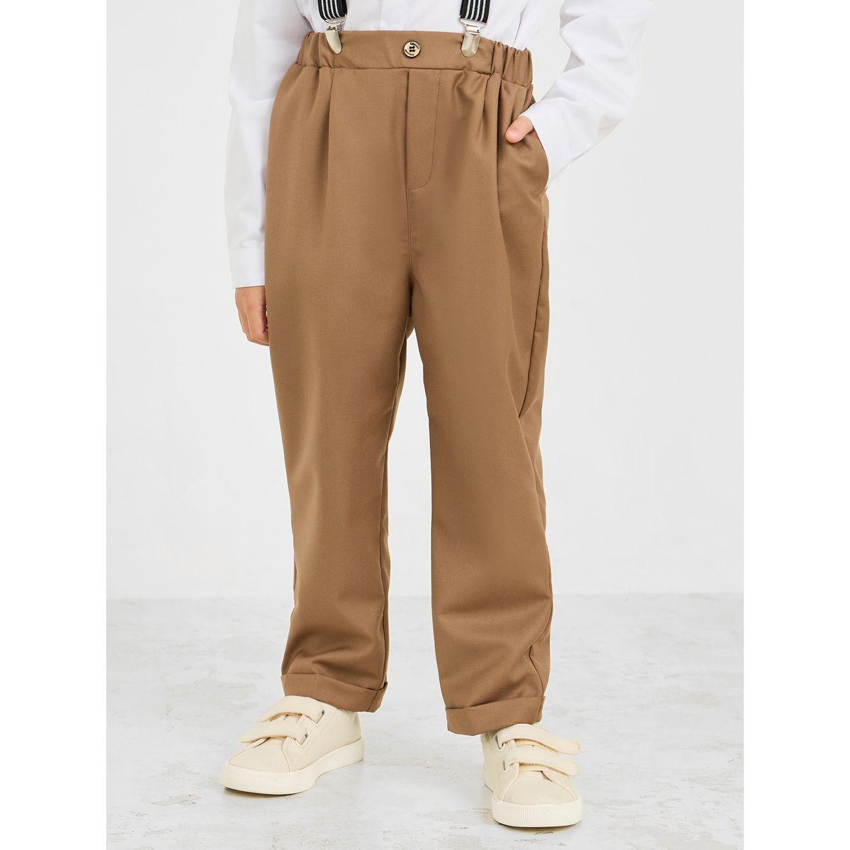 طقم من 4 - بنطال وقميص مع حمالة ساسبيندر وفيونكة-boys-clothing-setsandcoords-image-2