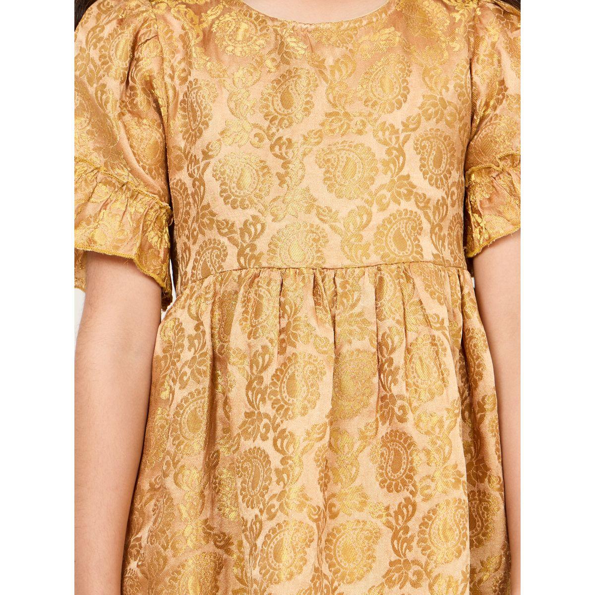 فستان بنسيج جاكار مع حواف بكشكش-girls-clothing-dressesandjumpsuits-image-3