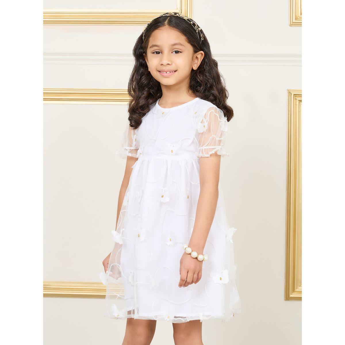 فستان مزين بزهور مع اكمام منفوخة-girls-clothing-dressesandjumpsuits-image-2