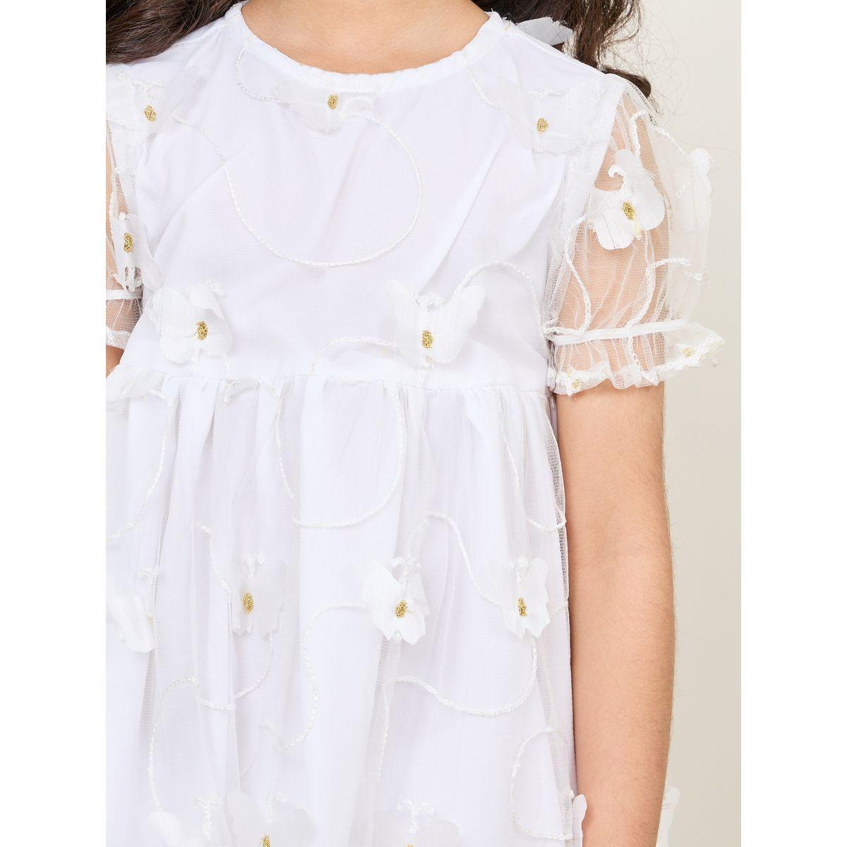 فستان مزين بزهور مع اكمام منفوخة-girls-clothing-dressesandjumpsuits-image-3