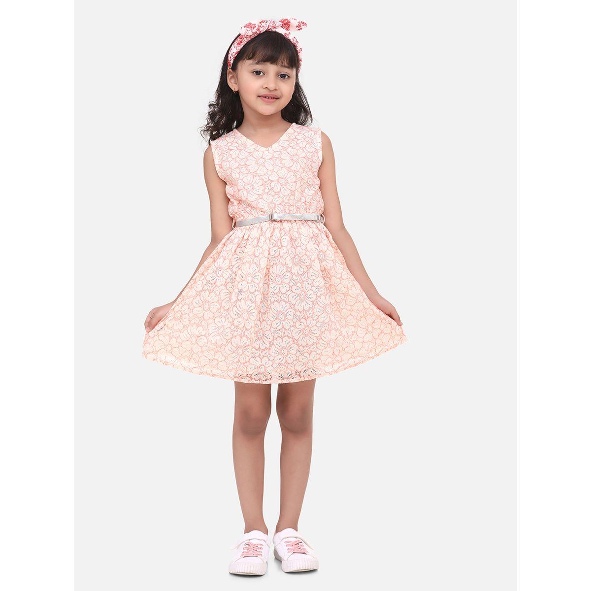 Styli Floral Print Belted Shift Dress-girls-clothing-dressesandjumpsuits-image-1