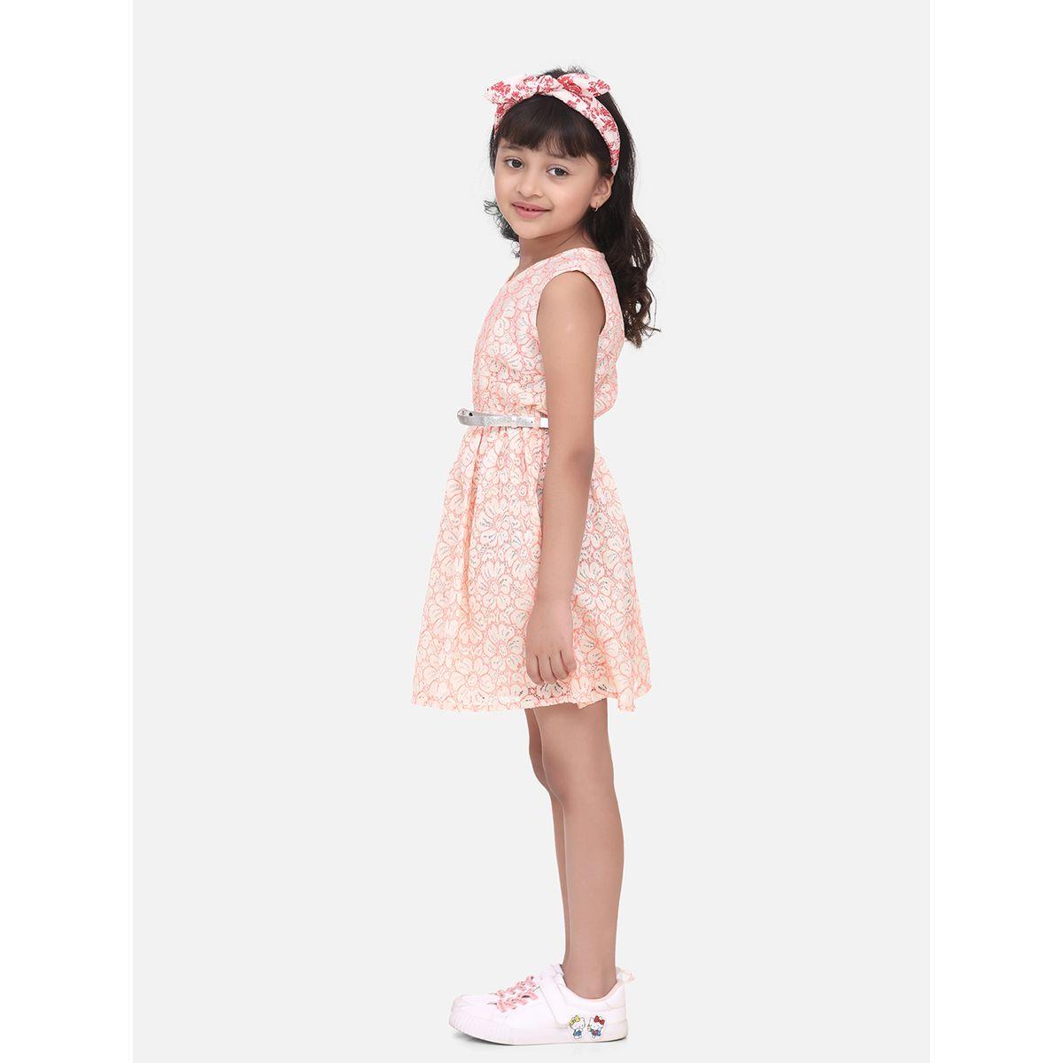 Styli Floral Print Belted Shift Dress-girls-clothing-dressesandjumpsuits-image-4