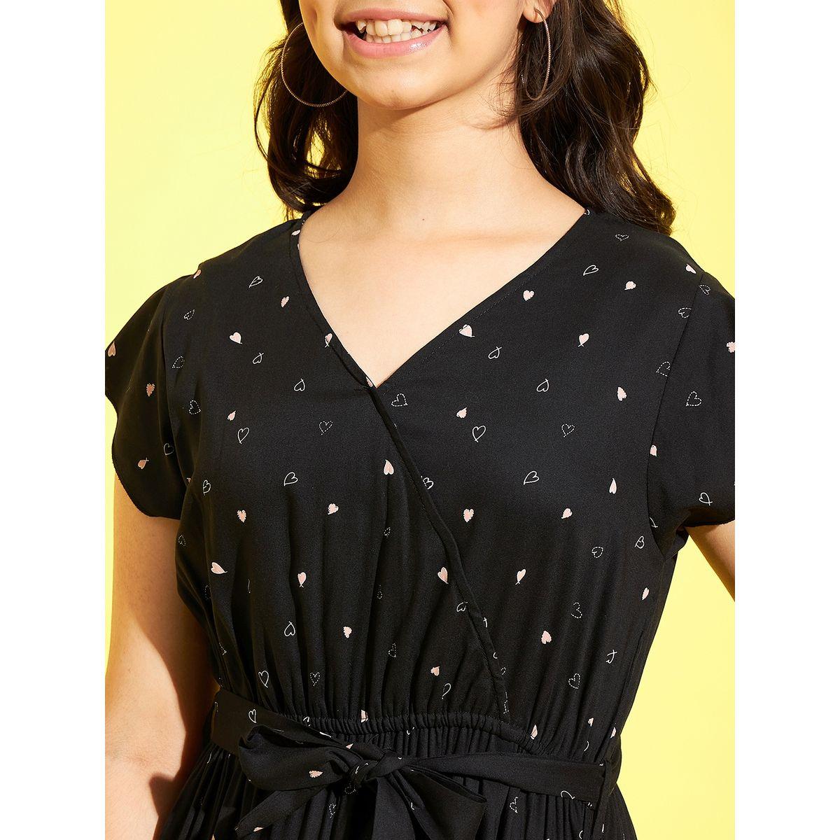 Styli Heart All Over Print Jumpsuit with Self Tie Up-girls-clothing-rompers-image-4