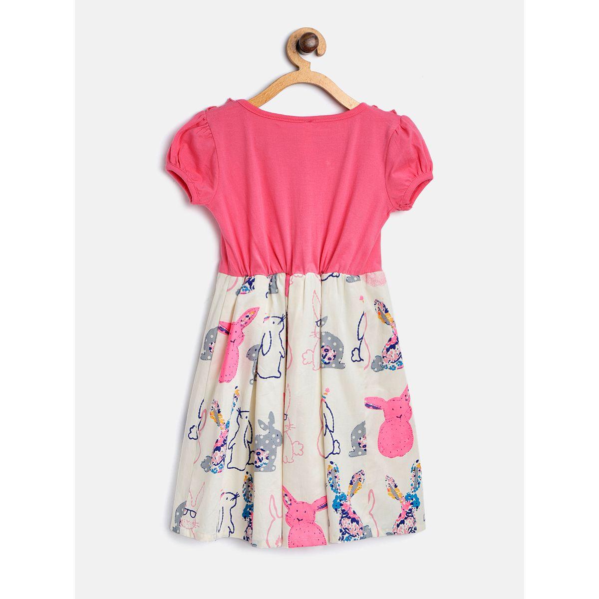 Styli Bunny Print Ruffle Detail Dress-girls-clothing-dressesandjumpsuits-image-2