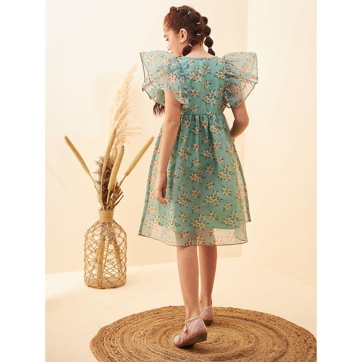 فستان مطبع بالكامل مع اكمام كشكش-girls-clothing-dressesandjumpsuits-image-2