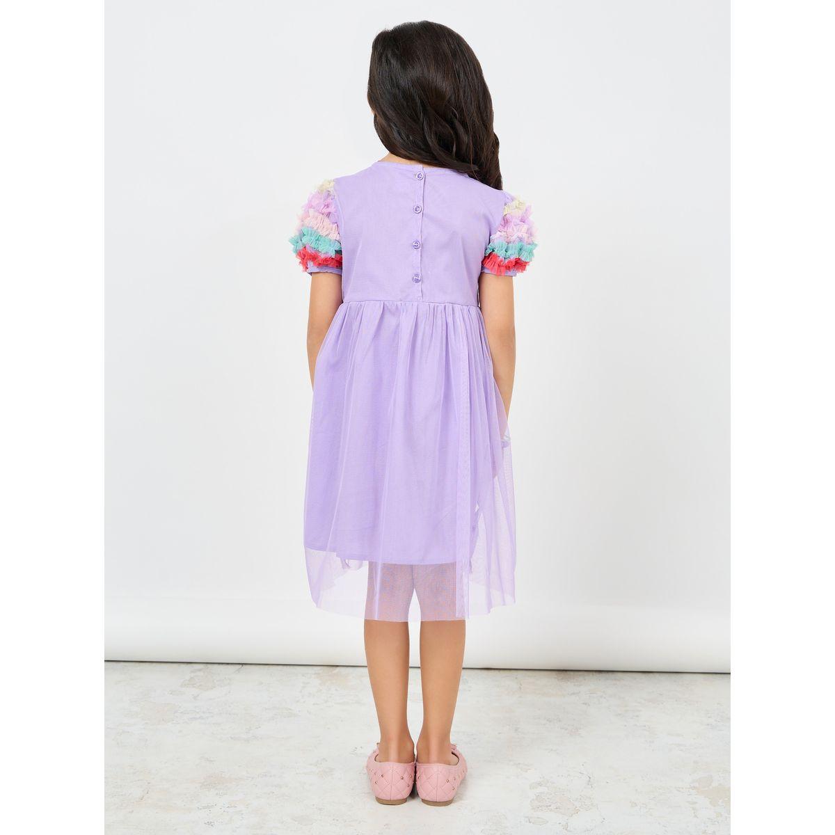 فستان بتفاصيل شبكية وطبقات مع كشكش-girls-clothing-dressesandjumpsuits-image-4