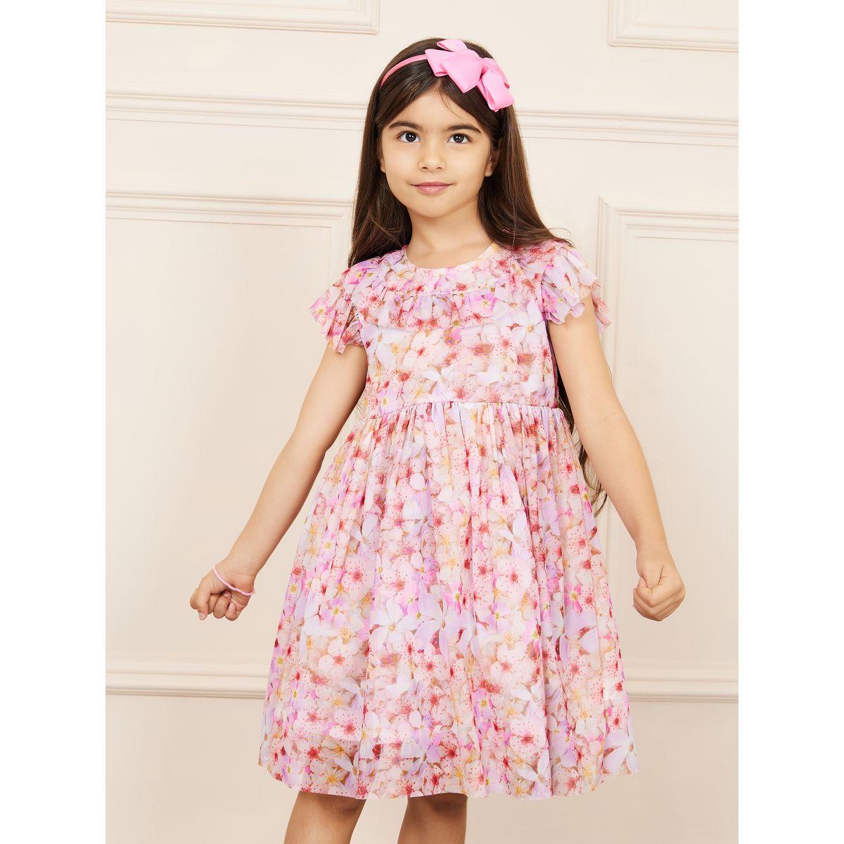 Styli All Over Floral Print A-Line Dress-girls-clothing-dressesandjumpsuits-image-2