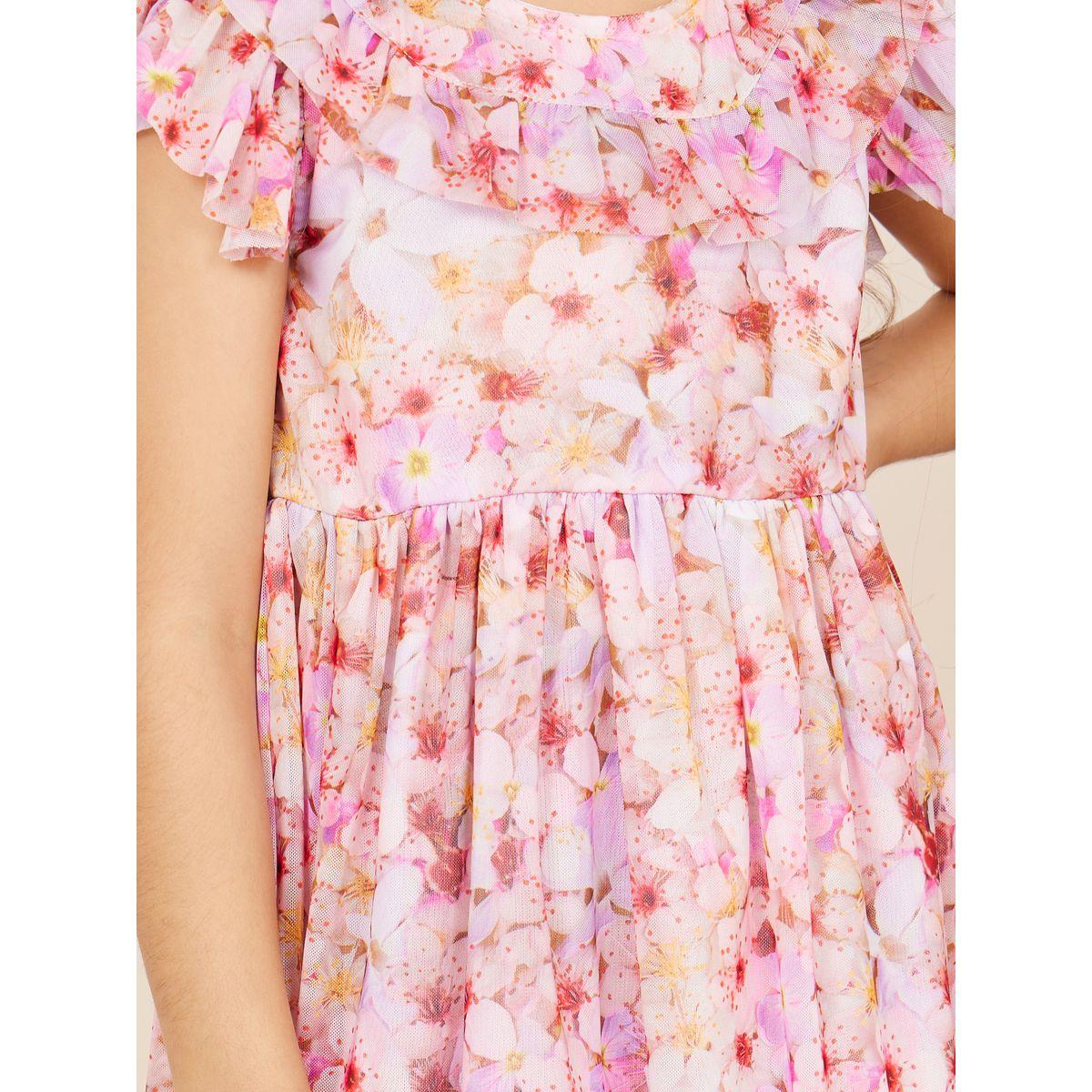 Styli All Over Floral Print A-Line Dress-girls-clothing-dressesandjumpsuits-image-3