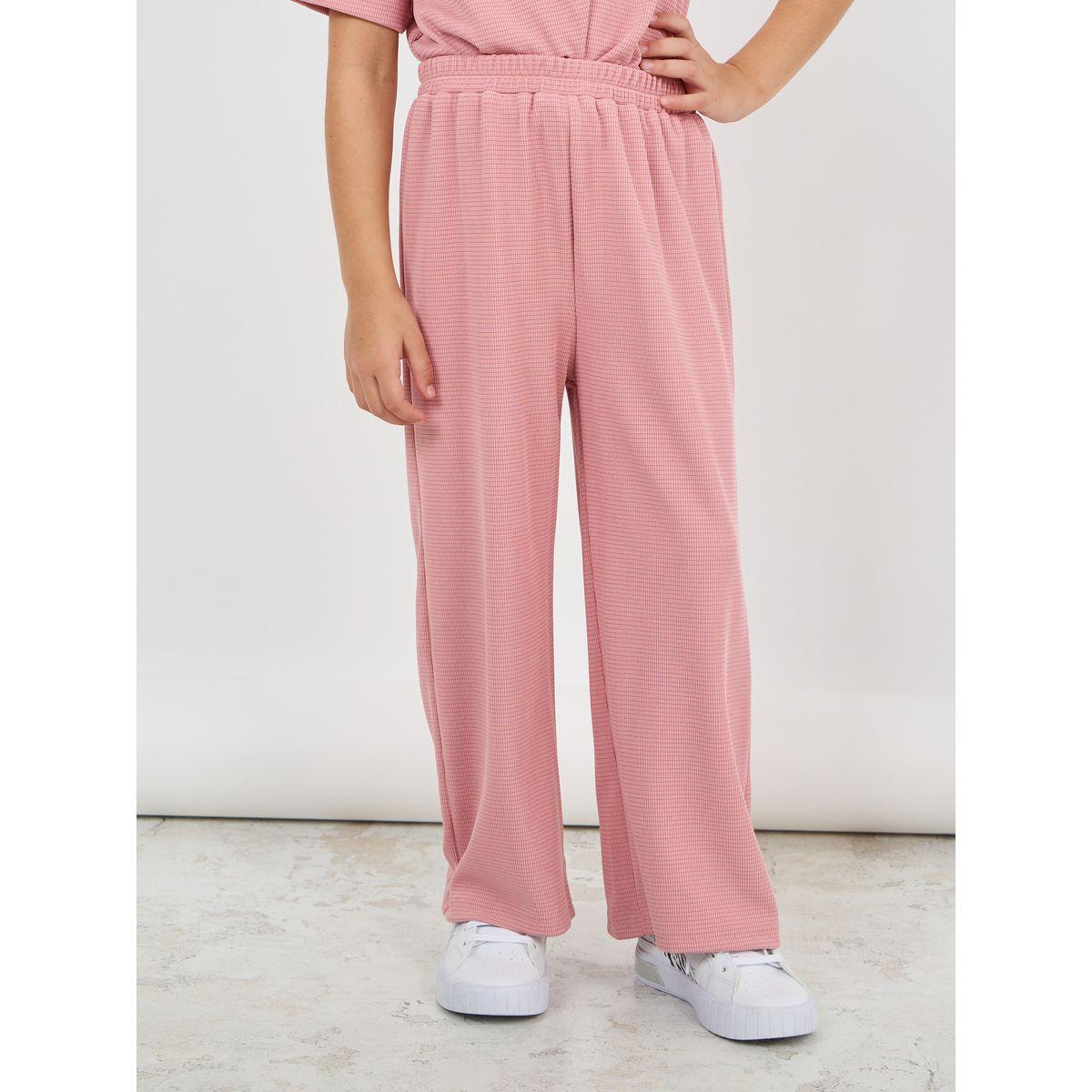 Styli Knot Front T-Shirt & Wide Leg Pants Set-girls-clothing-setsandcoords-image-5