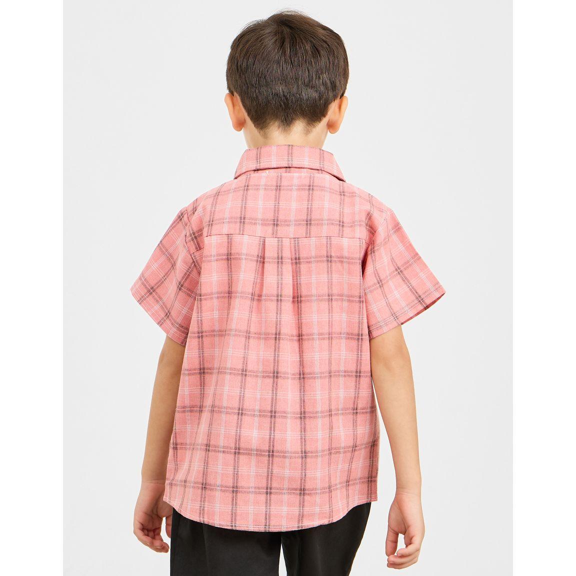 قميص بنمط مربعات واكمام قصيرة-boys-clothing-shirts-image-5