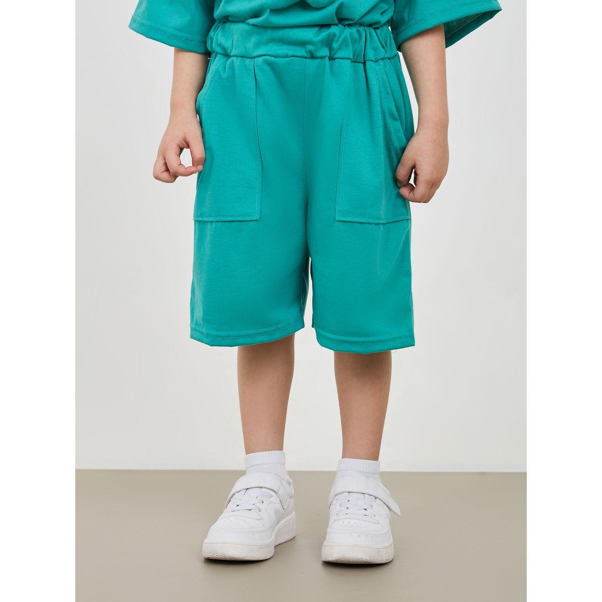 Styli Dinosaur Applique Drop Shoulder T-Shirt & Shorts Set-boys-clothing-setsandcoords-image-6