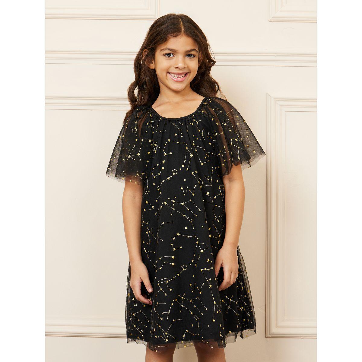 فستان تونيك بطبقات وتفاصيل شبكية-girls-clothing-dressesandjumpsuits-image-2