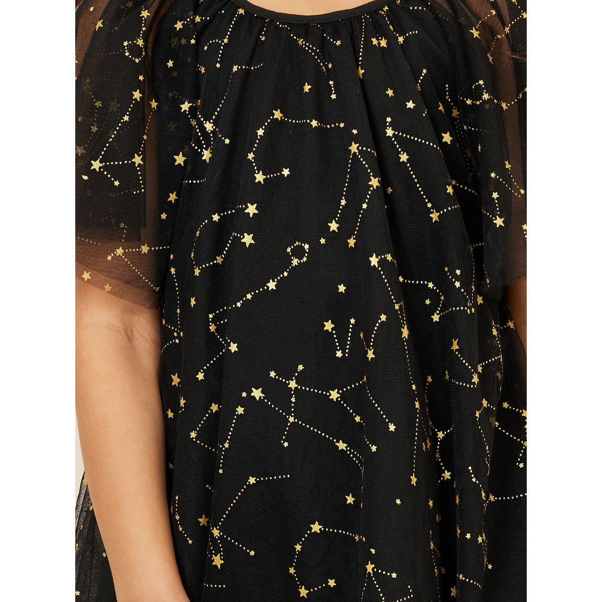 فستان تونيك بطبقات وتفاصيل شبكية-girls-clothing-dressesandjumpsuits-image-3
