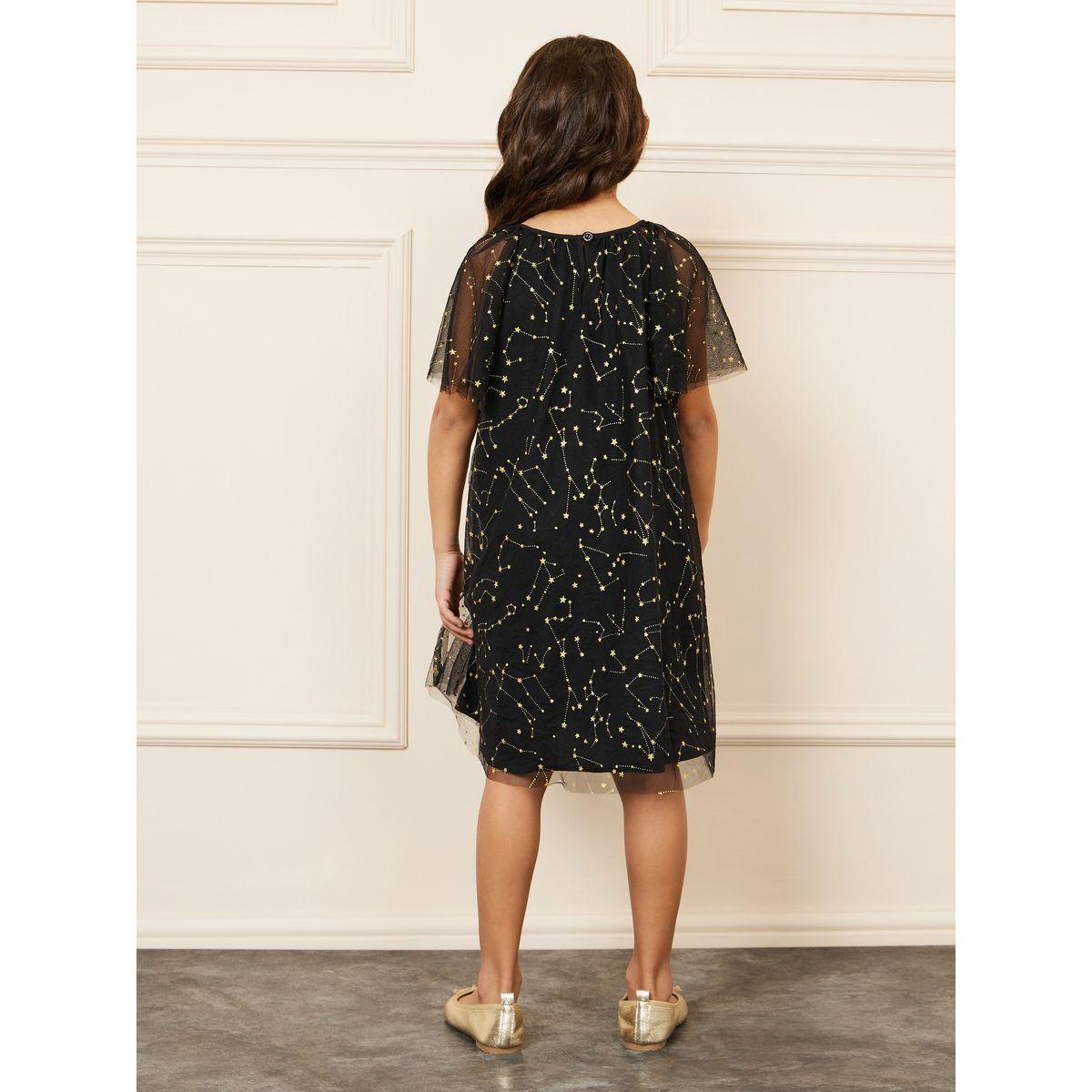 فستان تونيك بطبقات وتفاصيل شبكية-girls-clothing-dressesandjumpsuits-image-4
