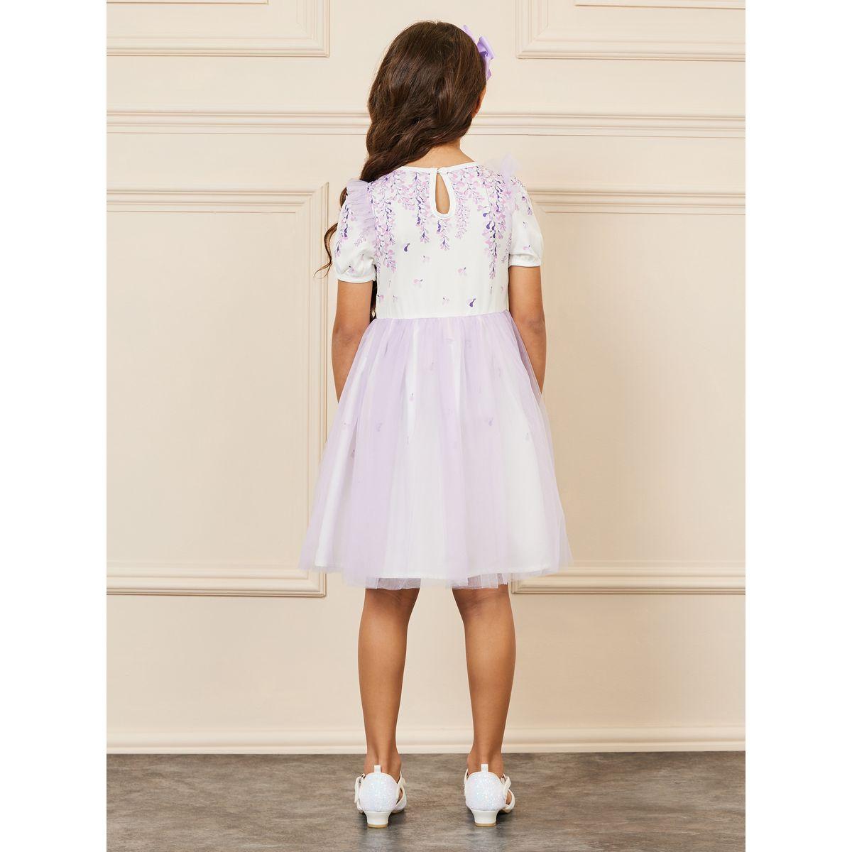 فستان بتفاصيل شبكية وربطة فيونكة-girls-clothing-dressesandjumpsuits-image-4