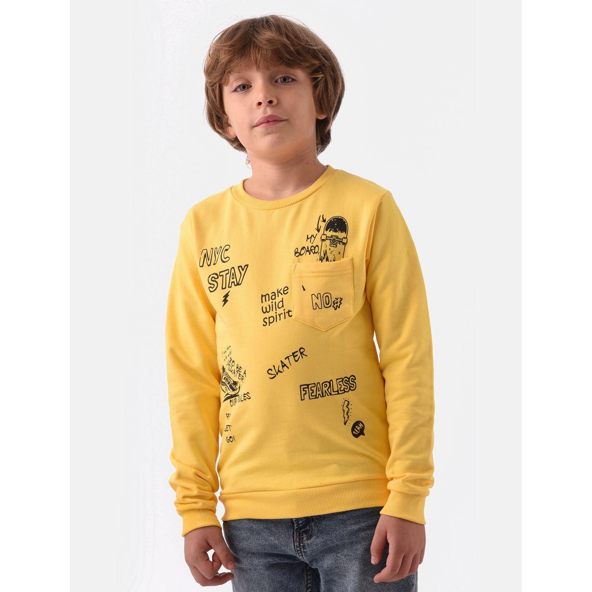 سويت شيرت بجيب على الصدر أورباسي × ستايلي-boys-clothing-winterwear-sweatshirts-image-1