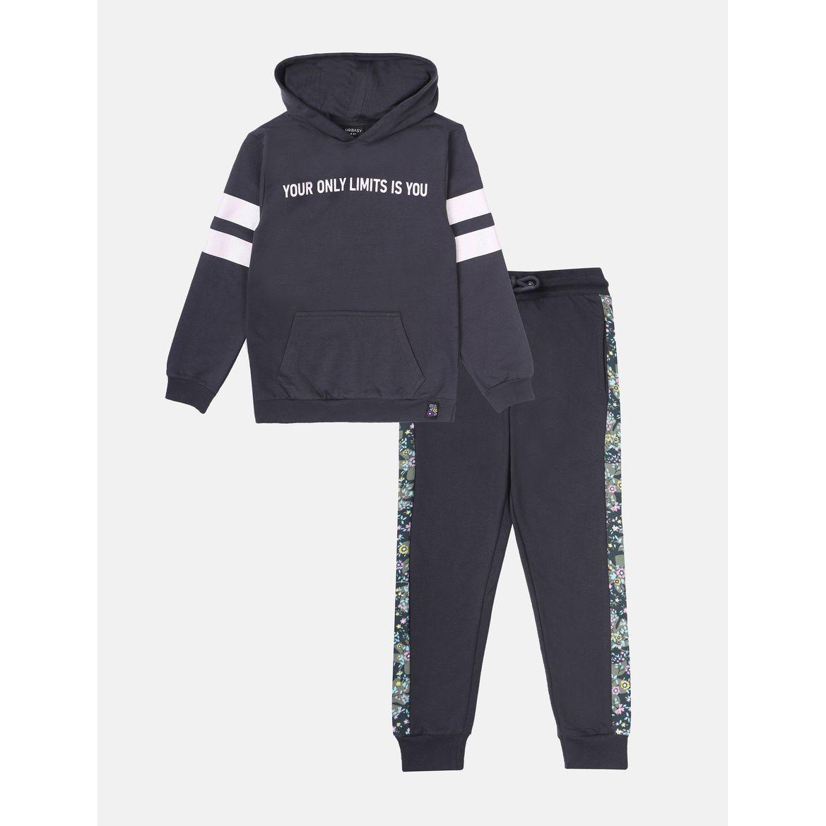 Printed Hooded Sweatshirt & Joggers Set-girls-clothing-setsandcoords-image-1