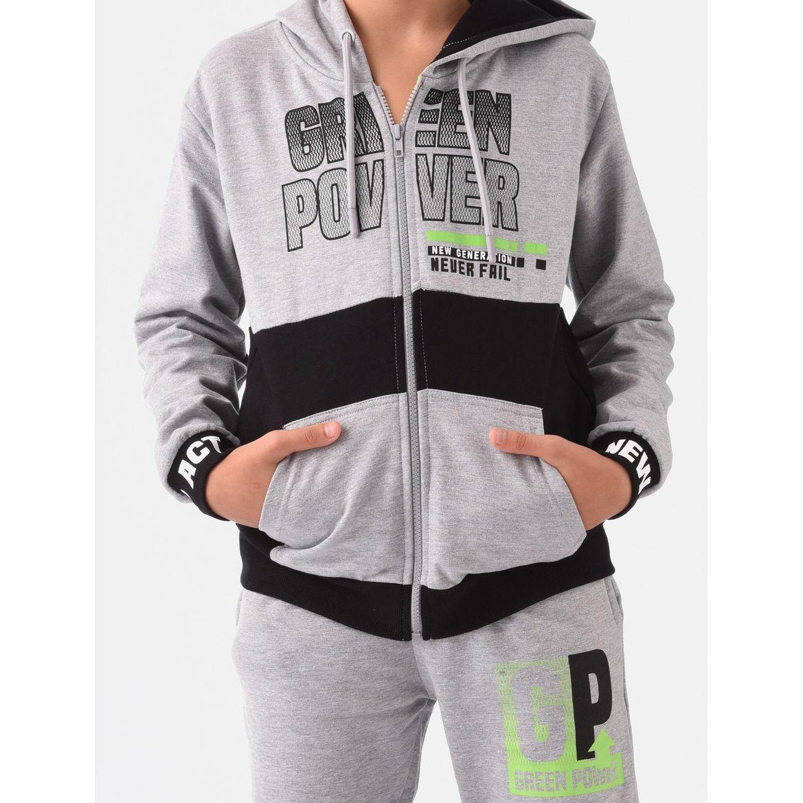 Urbasy X Styli Graphic Printed Sweatshirt with Zip Closure & Joggers Set-boys-clothing-setsandcoords-image-2