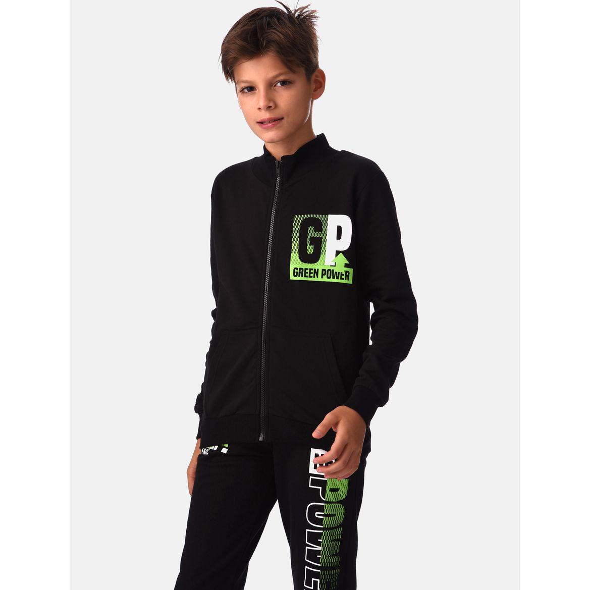 Graphic Print Sweatshirt with Jogger Set-boys-clothing-setsandcoords-image-3