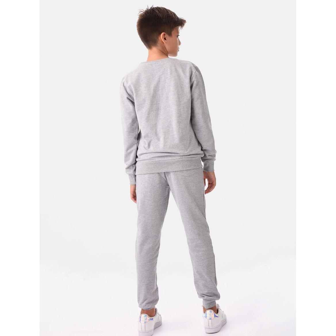 Slogan Print Sweatshirt with Jogger Set-boys-clothing-setsandcoords-image-5