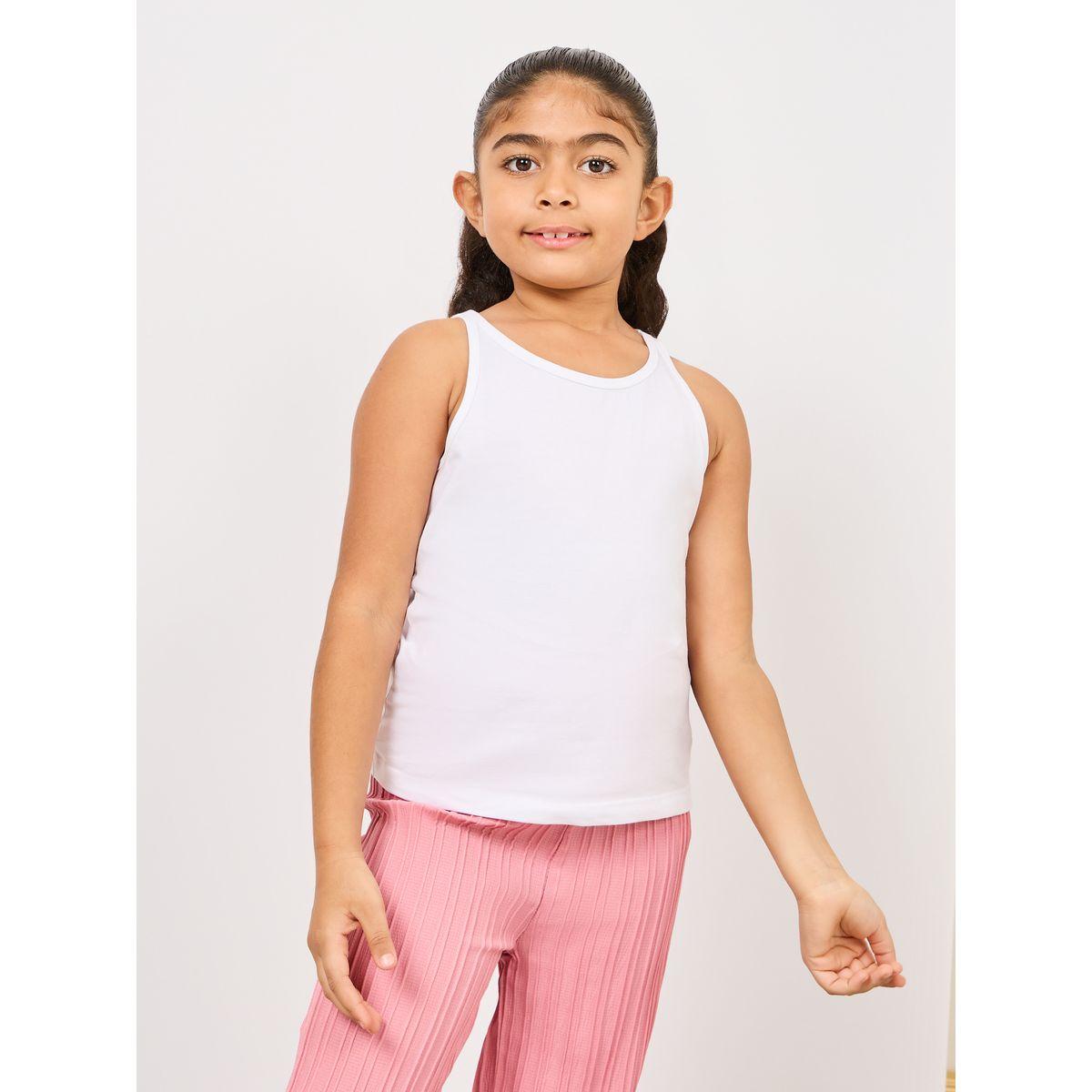 Styli Solid Binding Vest-girls-clothing-innerwear-image-1