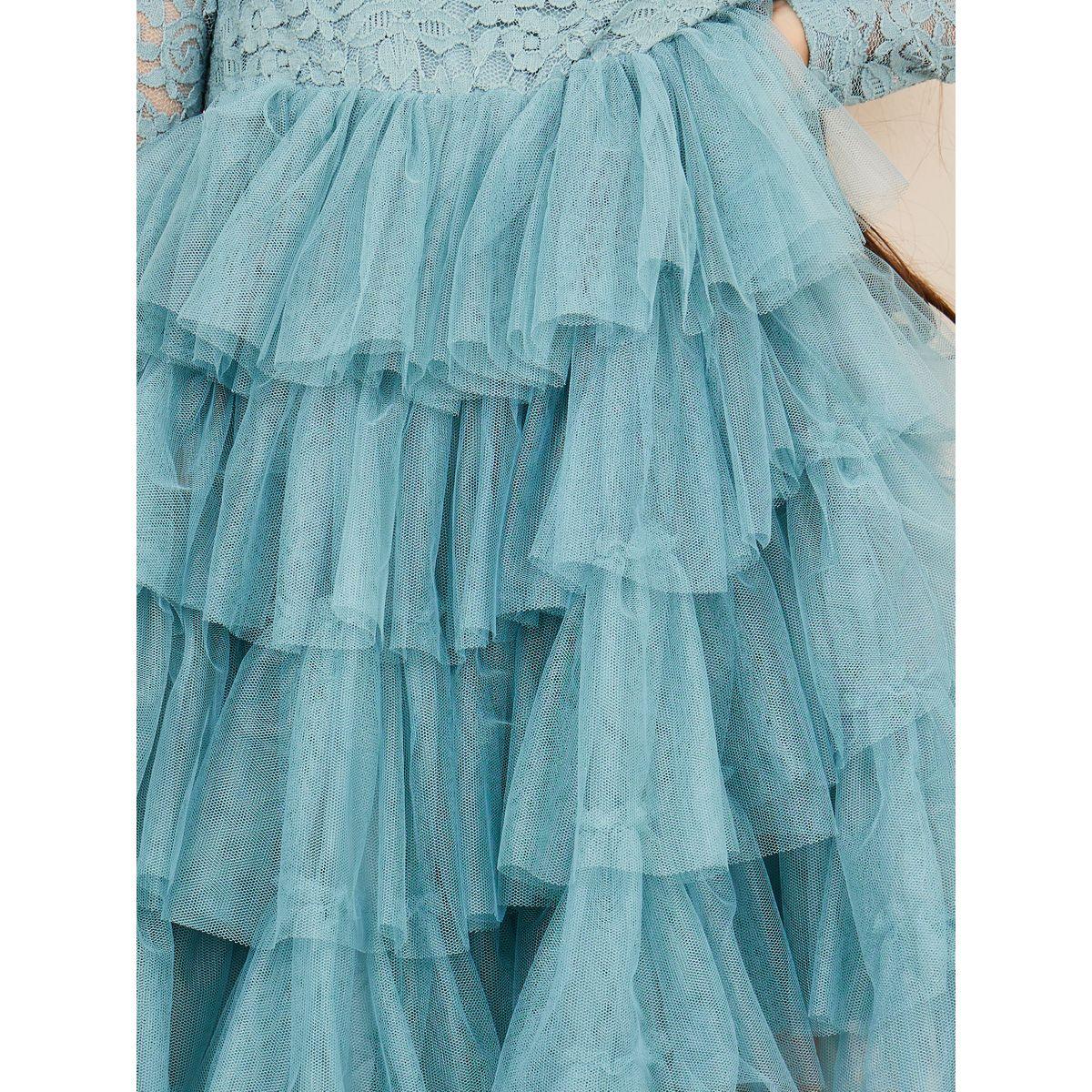 Styli Limited Lace Detail Mesh Insert Ruffle Layer Tiered Dress-girls-clothing-dressesandjumpsuits-image-3