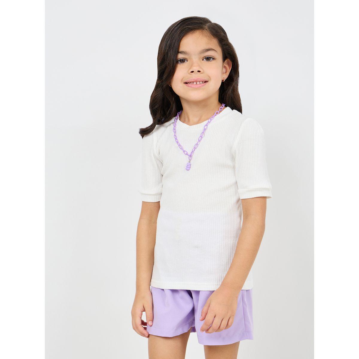 مجموعة من 3 - شورت، بلوزة محبوكة مع بليزر بياقة طويلة-girls-clothing-setsandcoords-image-4