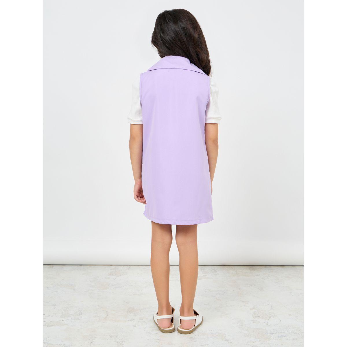 مجموعة من 3 - شورت، بلوزة محبوكة مع بليزر بياقة طويلة-girls-clothing-setsandcoords-image-6