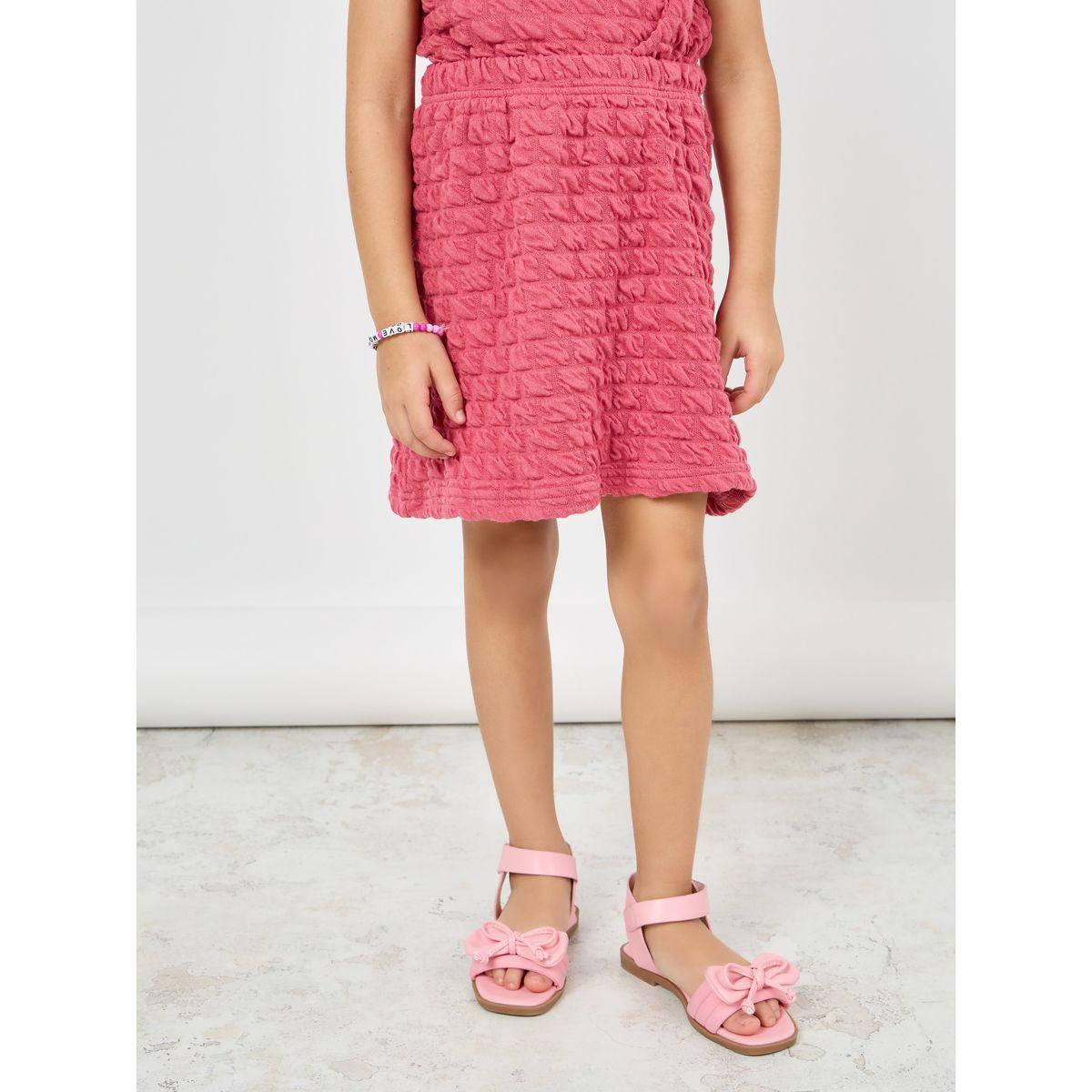 Styli Textured Lightweight Crop Top & Skirt Set-girls-clothing-setsandcoords-image-5