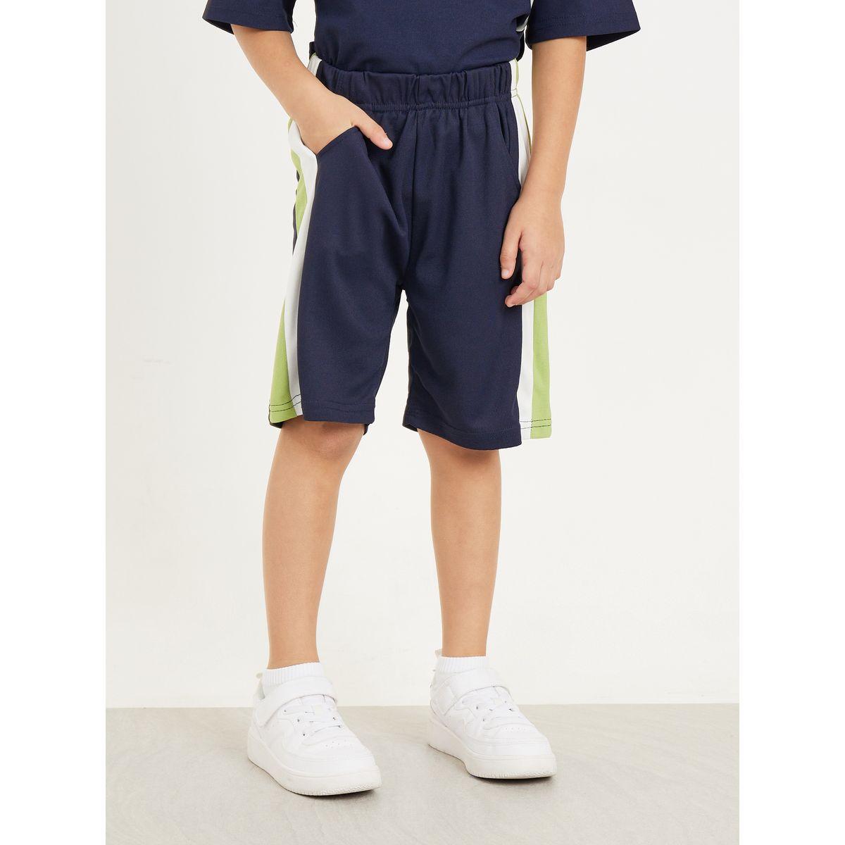 Styli Contrast Panel Oversized T-shirt and Short Set-boys-clothing-setsandcoords-image-5