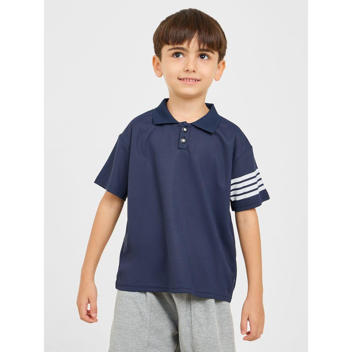Styli Striped Sleeves Polo T-shirt-boys-clothing-tshirtsandpolos-image-1