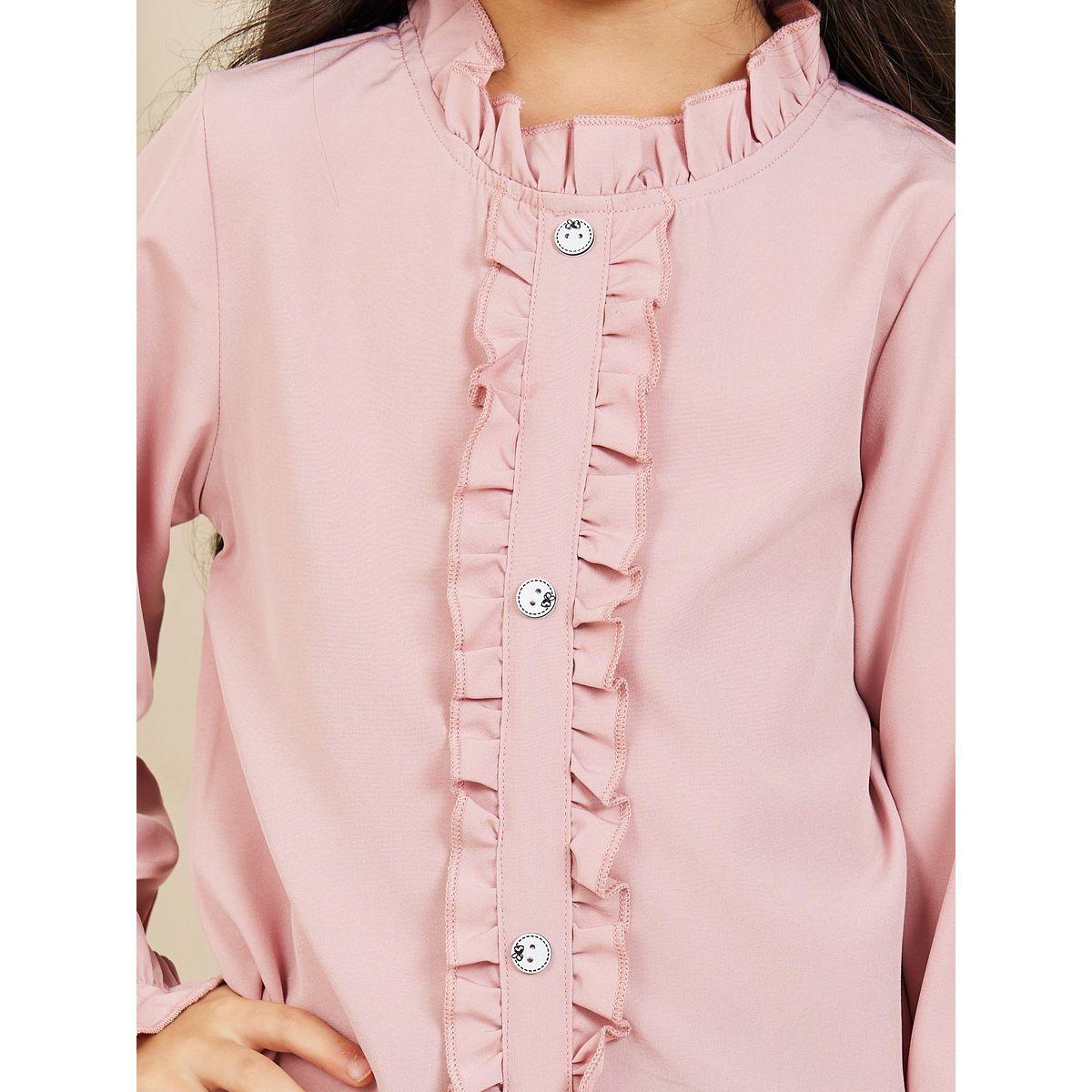 مجموعة من تنورة وبلوزة بأكمام طويلة-girls-clothing-setsandcoords-image-3