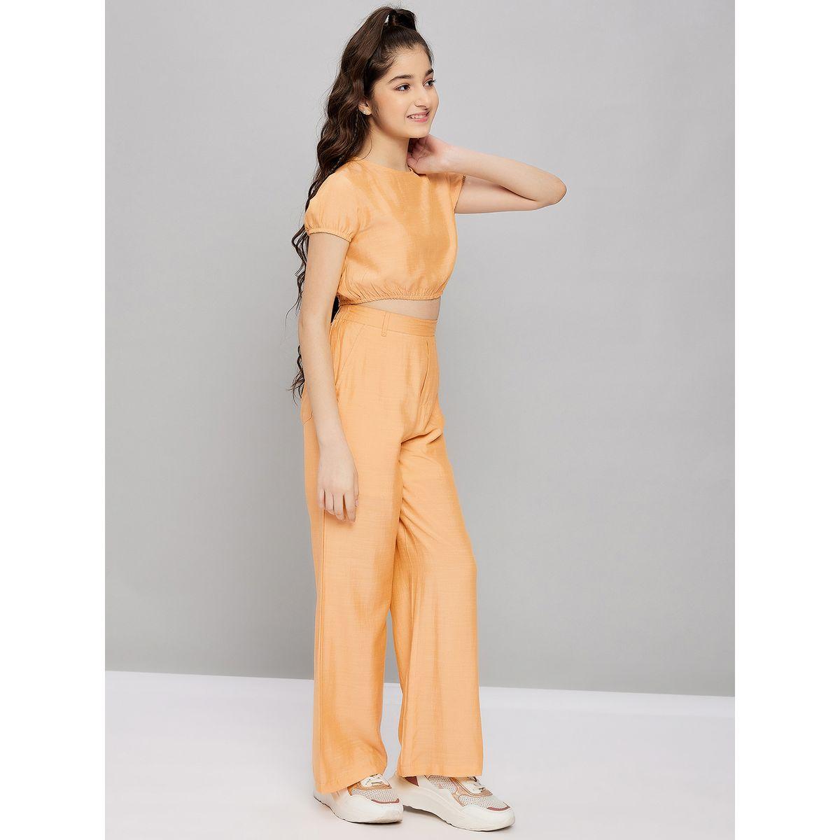 مجموعة من بنطال بأرجل مستقيمة مع بلوزة قصيرة ستايلو بَج × ستايلي-girls-clothing-setsandcoords-image-3