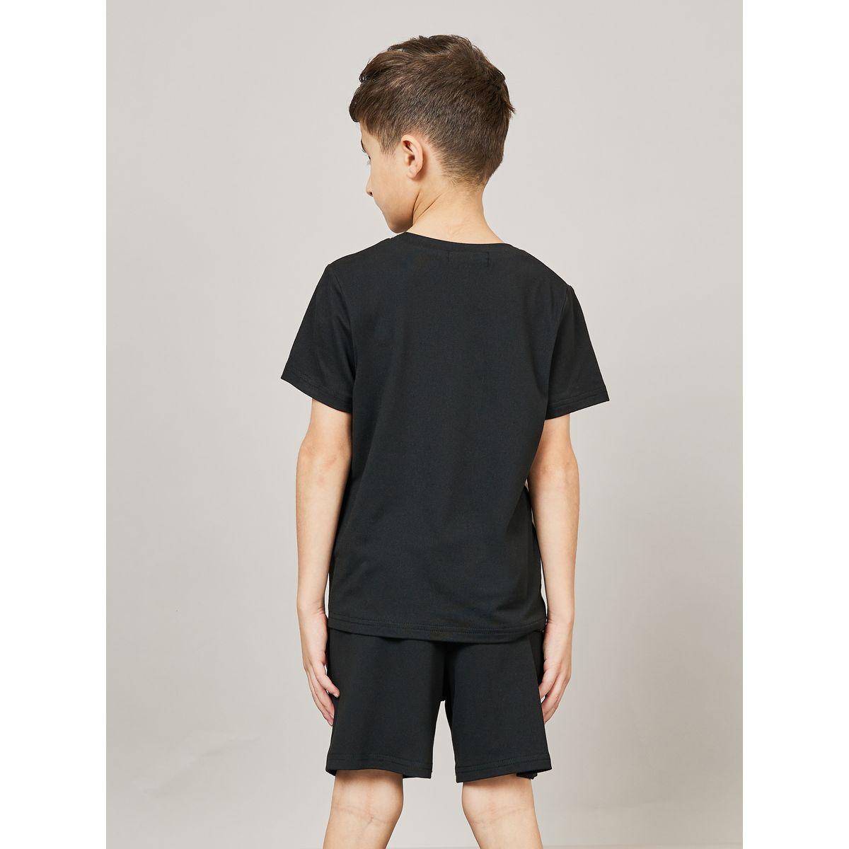Styli Colorblock T-Shirt with Short Sleeves & Shorts Set-boys-clothing-setsandcoords-image-5