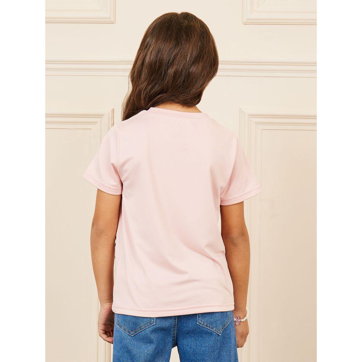 تيشيرت بتفاصيل شبكية وطبعة جرافيك-girls-clothing-tshirts-image-4