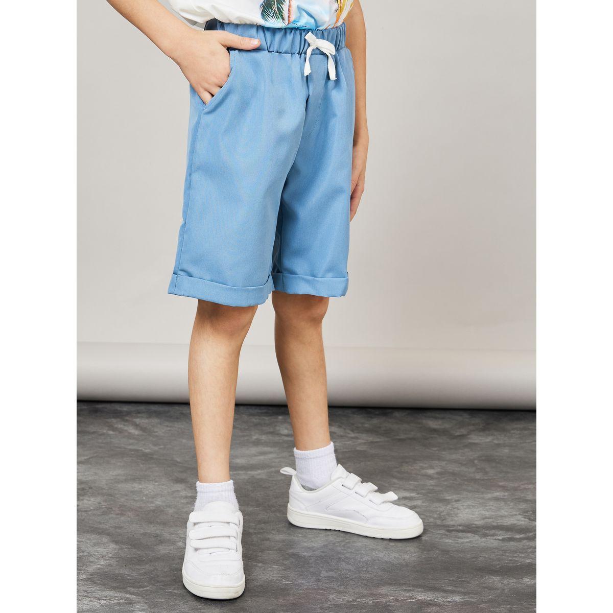 Styli Tropical Print Loose Fit T-shirt and Short Set-boys-clothing-setsandcoords-image-4