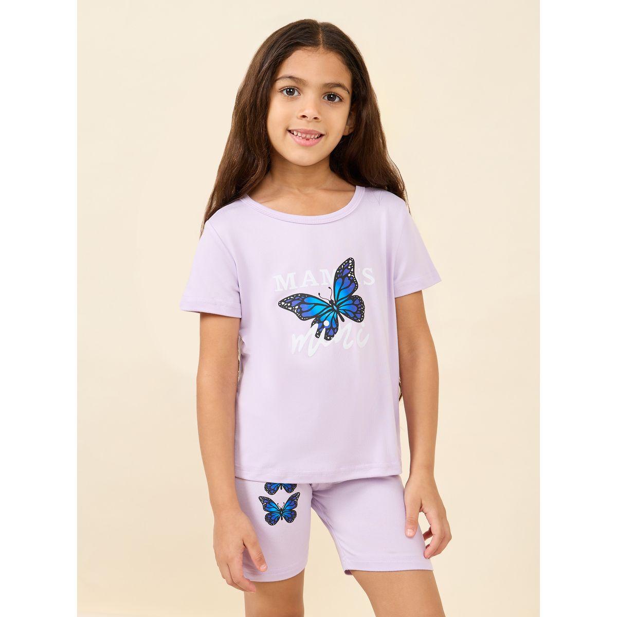 مجموعة من شورت وتيشيرت بقصة فضفاضة-girls-clothing-setsandcoords-image-2