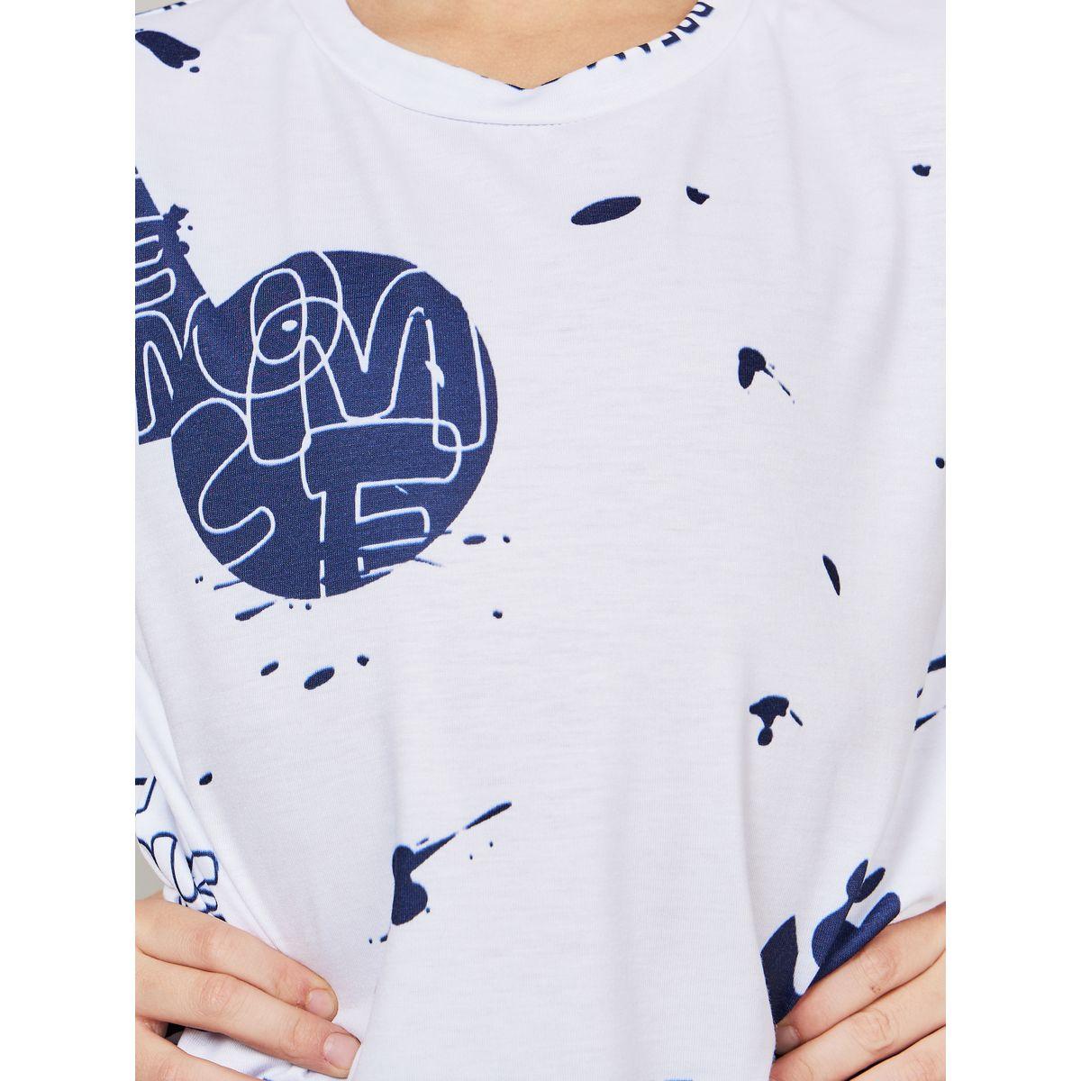 Styli Dream Come True Graphic Print T-Shirt & Shorts Set-boys-clothing-setsandcoords-image-3