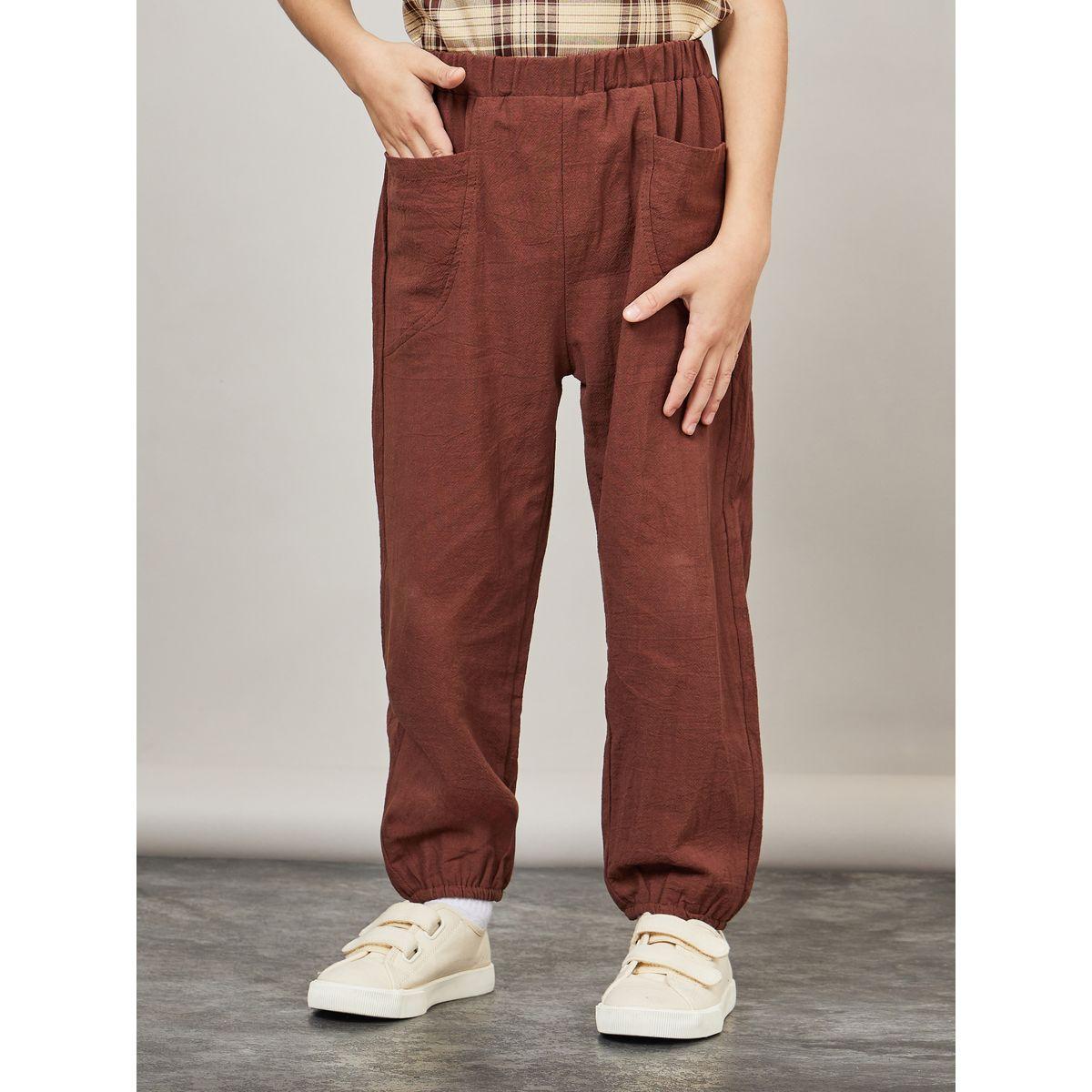 Styli Plaid Checked Pocket Detail T-Shirt & Pants Set-boys-clothing-setsandcoords-image-4