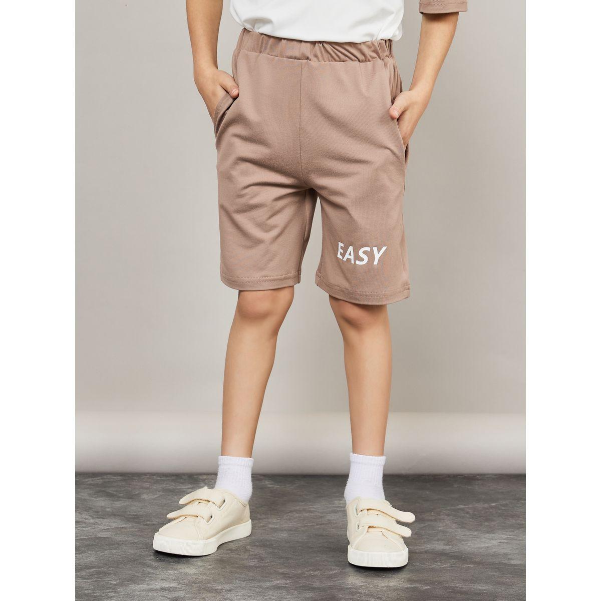 Styli Colorblock Slogan Print T-Shirt & Shorts Set-boys-clothing-setsandcoords-image-4