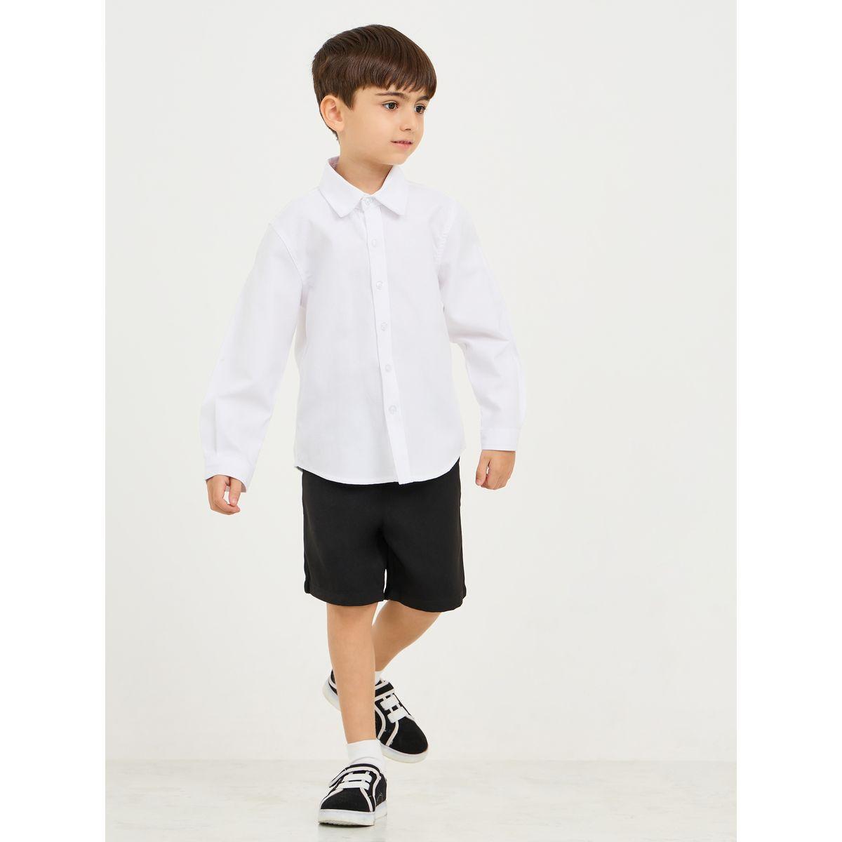 Styli Solid Shorts with Pockets-boys-clothing-bottoms-shorts-image-2