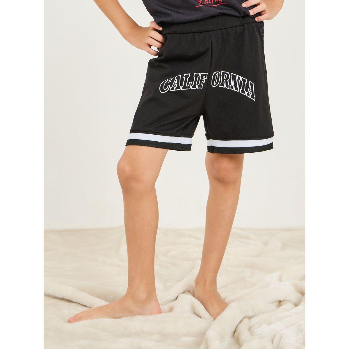 Styli Graphic Print Short Sleeve T-Shirt & Shorts Set-boys-clothing-nightwear-image-3