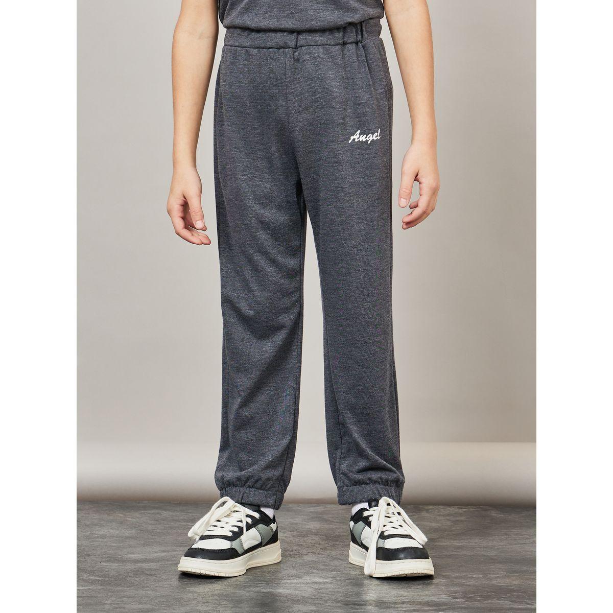 Styli Placement Print Melange T-Shirt & Jogger Set-boys-clothing-setsandcoords-image-4