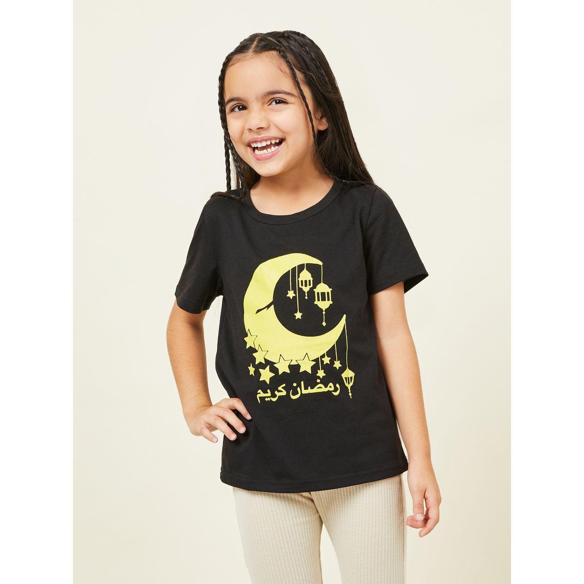 تيشيرت مطبع بطبعة رمضان كريم-girls-clothing-tshirts-image-1